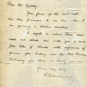 William Henry Meadowcroft Secretary of Thomas Edison Author Signed Autograph ALS