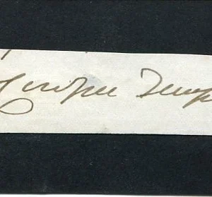 William Cowper-Temple 1st Baron Paymaster-General MP Hertford Signed Autograph
