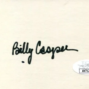 Billy Casper PGA Masters Ryder Cup Golf Champ Signed Autograph JSA