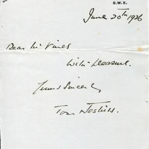 Tom Nesbitt Early British Stage Theatre Actor The Last Witness Signed Autograph
