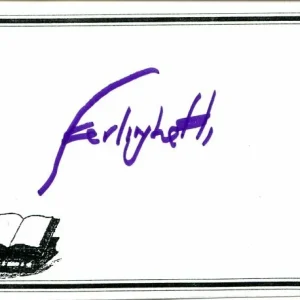 Lawrence Ferlinghetti Author Beat Poet Publisher Rare Signed Autograph Bookplate