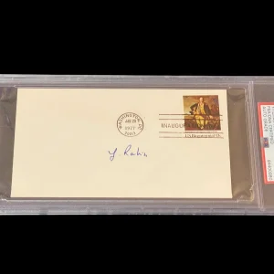 Yitzhak Rabin 5th Prime Minister Israel Judaica Signed Autograph PSA DNA Mint 10
