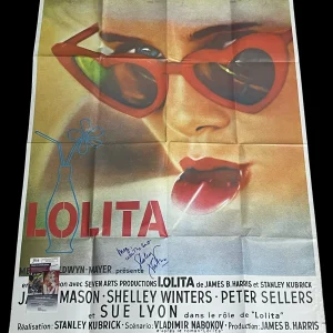 Shelley Winters Lolita Vladimir Nabokov Rare Signed Autograph Movie Poster JSA