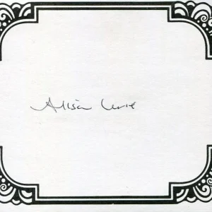 Alison Lurie Pulitzer Prize Fiction Author Signed Autograph Bookplate
