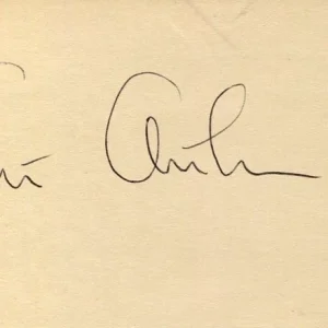 Art Arthur Flipper & Charlie Chan Sea Broadway Hunt Writer Signed Autograph
