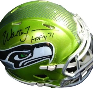 WALTER JONES signed (SEATTLE SEAHAWKS) Flash mini football helmet JSA AL90948
