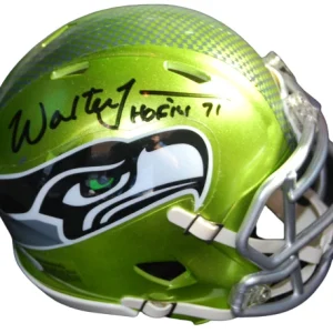 WALTER JONES signed (SEATTLE SEAHAWKS) Flash mini football helmet JSA AL90946
