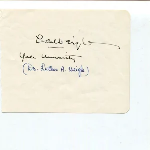 Luther Allan Weigle Lutheran Clergy Author Dean Yale Divinity Signed Autograph
