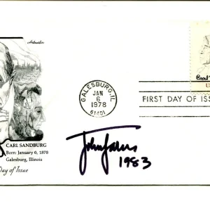 John Jakes Historical Author Rare Signed Autograph FDC