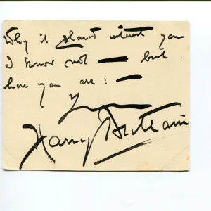 Sir Harry Brittain Journalist Author MP Member Parliament Acton Signed Autograph
