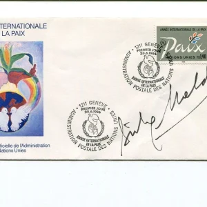 Sidney Sheldon Famous Author Oscar Winner Movie TV Writer Signed Autograph FDC
