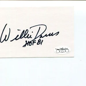 Willie Davis Green Bay Packers HOF SB Champ Grambling State Signed Autograph JSA
