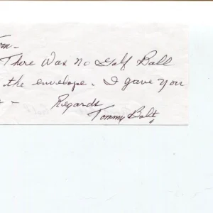 Tommy Bolt US Open Champ PGA Ryder Cup Champ HOF Signed Autograph JSA
