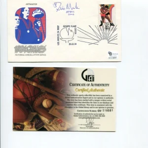Timothy Mack Olympic Gold Track & Field Pole Vault Signed Autograph FDC COA
