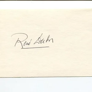 Rene Dubos Pulitzer Prize Author Microbiologist Environmentalis Signed Autograph
