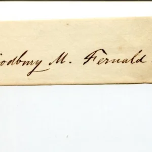 Woodbury Melcher Fernald Clergy Universalist Minister Author Signed Autograph

