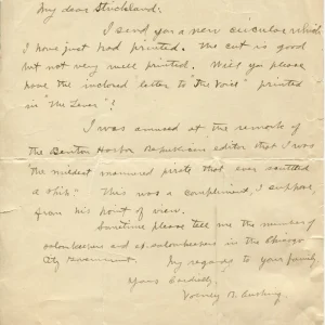 Volney Byron Cushing The Lost Atlantis Author Lecturer Rare Signed Autograph ALS
