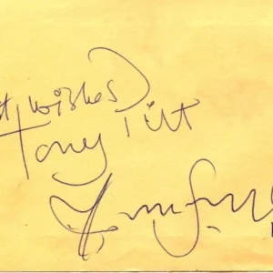Tony Pitt & Colin Smith Jazz Trumpeter Rare Signed Autograph
