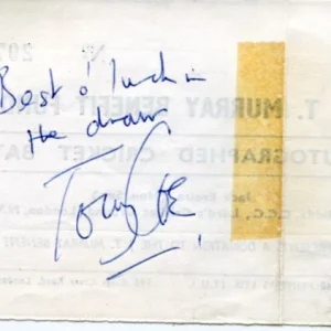 Tony Coe British Jazz Clarinet Saxophone Bandleader Signed Autograph
