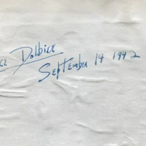 Maurice Dolbier The New York Herald Editor Children's Author Signed Autograph