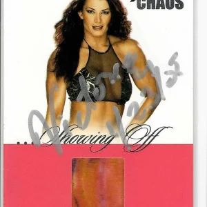 Victoria Signed 2004 Fleer WWE Event-Used Memorabilia Card
