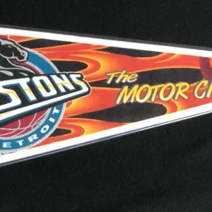 Jerome Williams Signed Vintage Detroit Pistons Pennant
