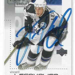 Vincent Lecavalier Signed 2002/03 UD Top Deck Card #80 Tampa Bay Lightning
