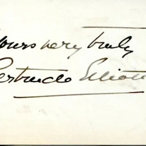 Gertrude Elliott A Woman of No Importance Stage Theater Actor Signed Autograph
