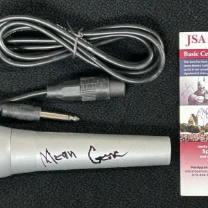 "Mean Gene" Okerlund Signed Pyle Microphone JSA COA WWE WCW WWF
