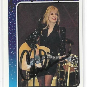 Carlene Carter Signed 1992 Country Gold Foil Card #42
