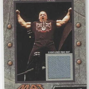 Triple H 2003 Fleer WWE Wrestle Mania XIX Event-Used Ring Mat Card
