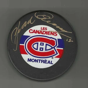 Yvan Cournoyer Signed Montreal Canadiens Ziegler Official Game Puck
