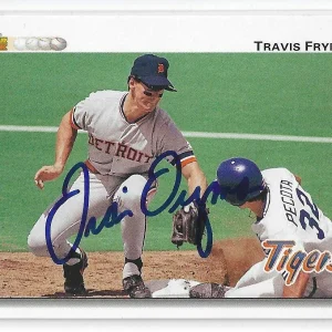 Travis Fryman Signed 1992 Upper Deck Card #466 Detroit Tigers

