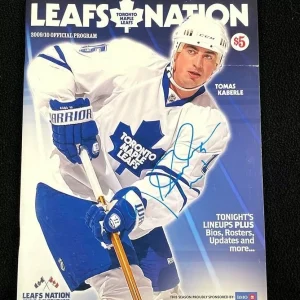 Tomas Kaberle Signed 2009/10 Toronto Maple Leafs Program

