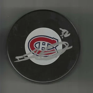 Travis Moen Signed Montreal Canadiens Puck
