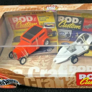 100% Hot Wheels Hot Rod Series 6 Rod & Custom Car Set In Display Case
