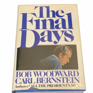 Bob Woodward The Final Days Watergate Scandal Reporter Signed Autograph Book JSA