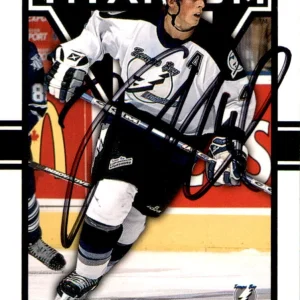 Vincent Lecavalier Signed 2002/03 Pacific PS Titanium Card #90 Lightning
