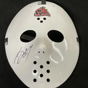 Anton Forsberg Signed Columbus Blue Jackets Vintage Goalie Face Mask