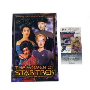 Women Of Star Trek Multi-Signed 2000 Calendar JSA COA 11 Autographs

