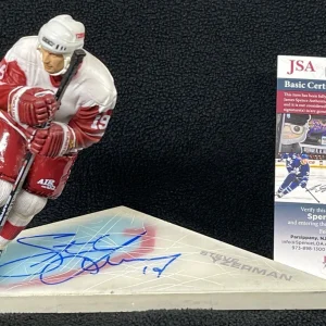 Steve Yzerman Signed Detroit Red Wings McFarlane Figure JSA COA

