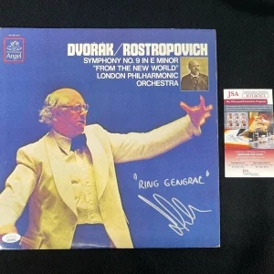 WALTER Signed Dvorak Symphony No. 9 E Minor Album Cover JSA Witness COA WWE NXT
