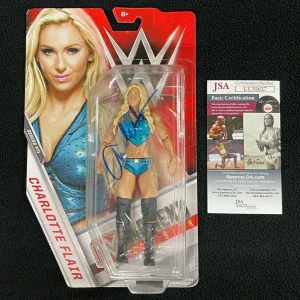 Charlotte Flair Signed & Inscribed WWE Action Figure JSA COA
