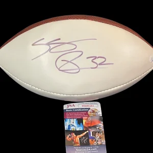Samaje Perine Oklahoma Sooners Cincinnati Bengals Signed Autograph Football JSA
