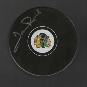 Tom Reid Signed Chicago Blackhawks Puck
