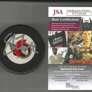 Tim Stutzle Signed Ottawa Senators Trench Puck JSA COA