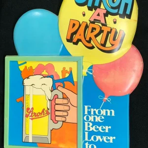 Vintage Stroh's Been Plastic Wall Hanging Stroh A Party Minor Damage
