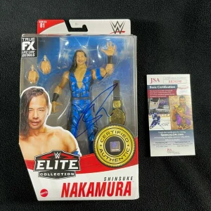 Shinsuke Nakamura Signed WWE Elite Action Figure Series 81 JSA COA
