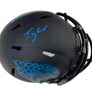 Tony Khan Signed Jacksonville Jaguars Mini Helmet JSA COA AEW Wrestling