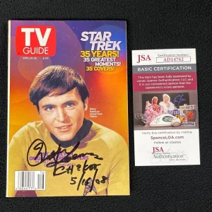 Walter Koenig Signed Star Trek The Original Series "Chekov" TV Guide JSA COA
